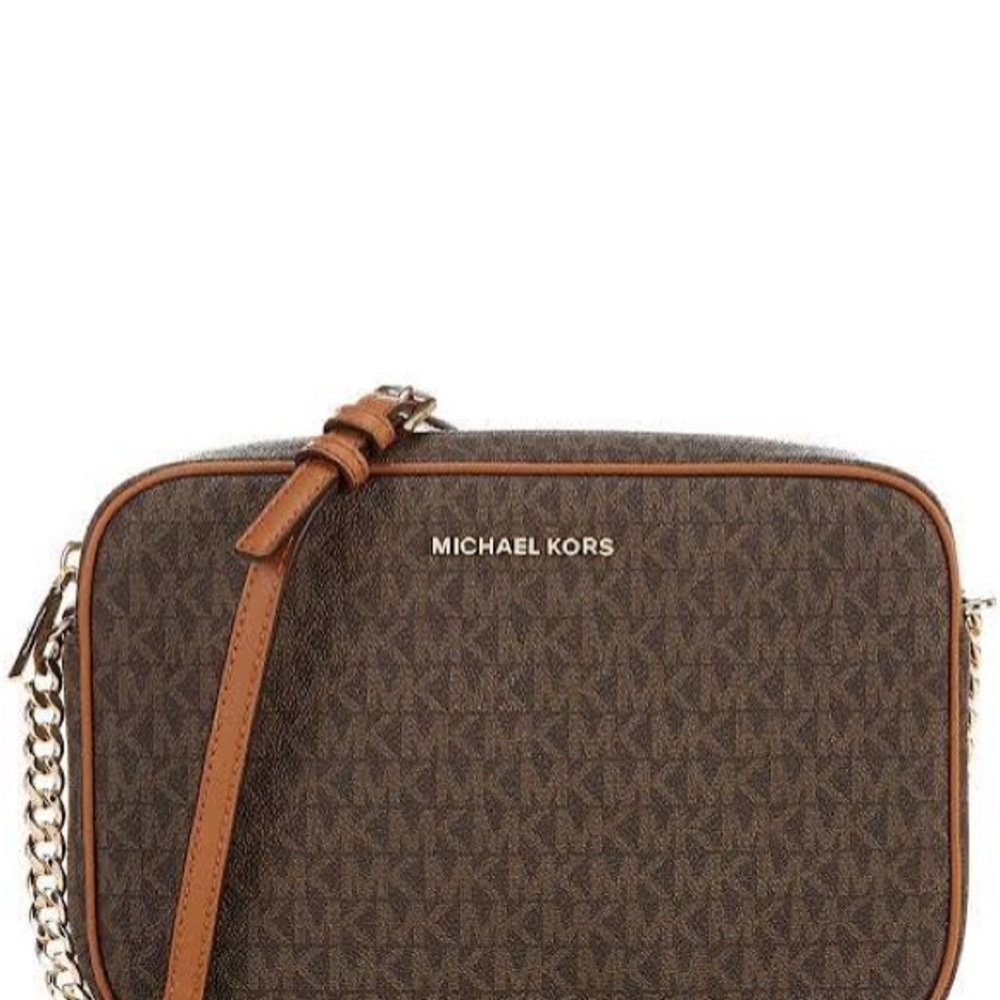 Michael Kors Brown Logo Crossbody Bag